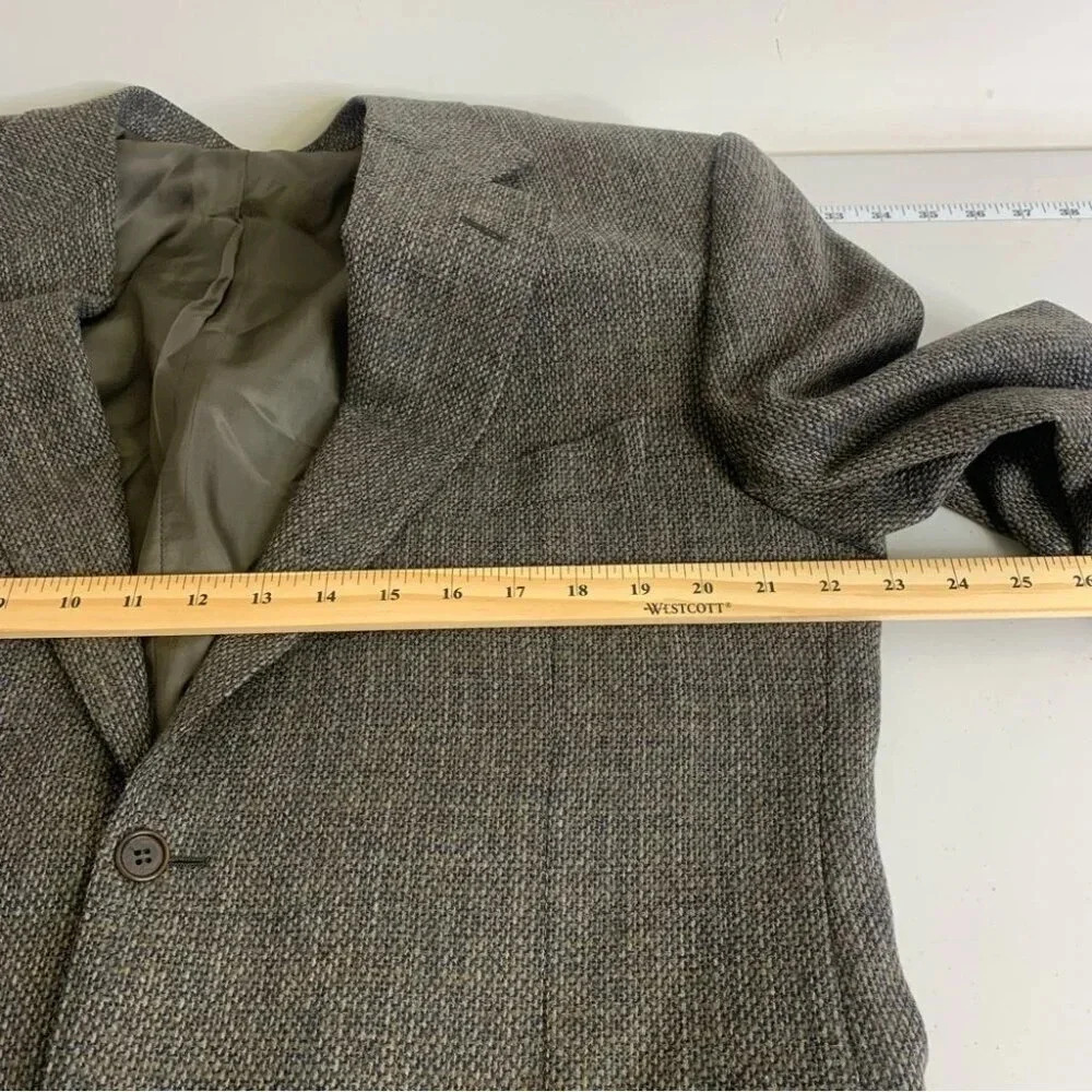 CANALI Henry Singer Wool Cashmere Blend Sport Coat Blazer Size 52 7 R - Picture 4 of 15